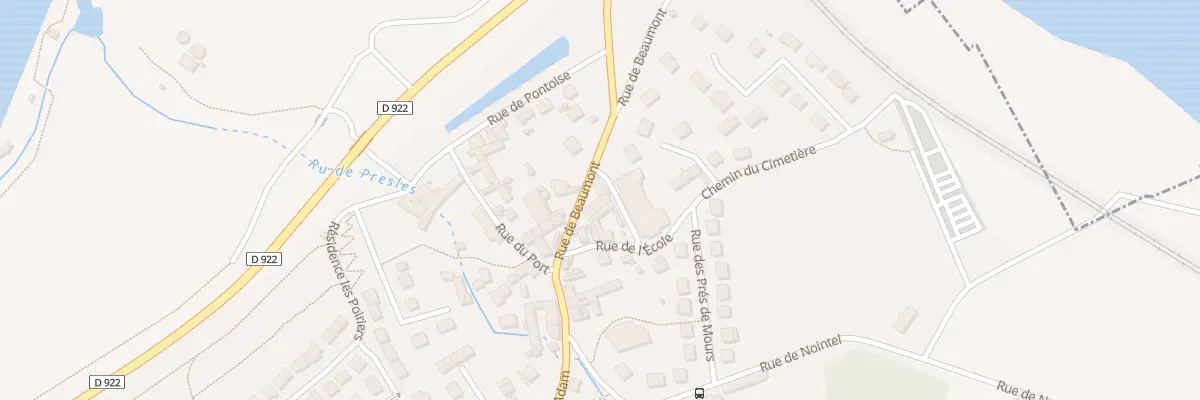 Plan du 5 Rue de Beaumont à Mours