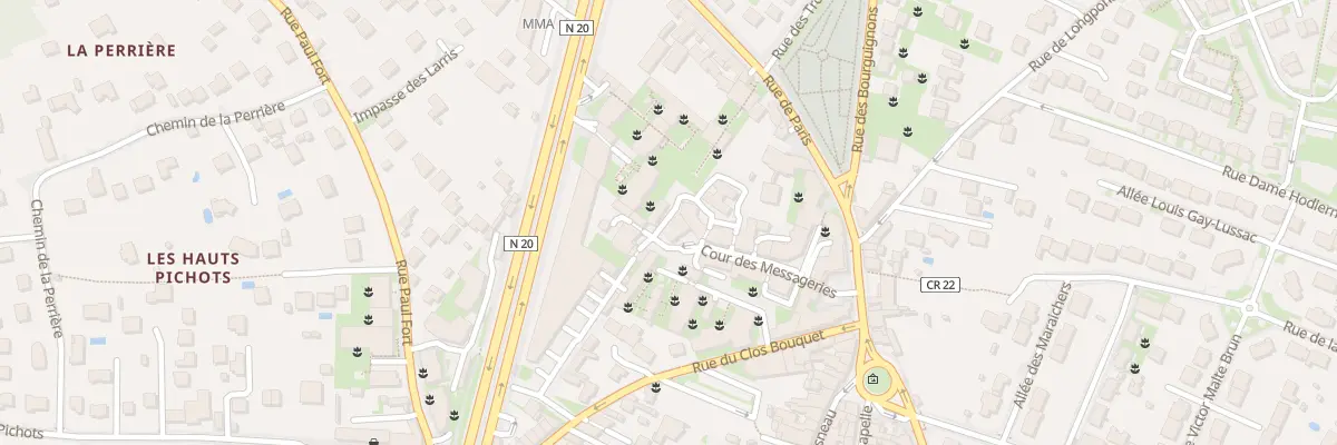 Plan du 18 Cour des Messageries à Montlhéry