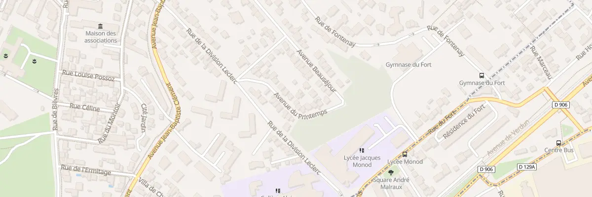 Plan du 18 Av du Printemps à Clamart