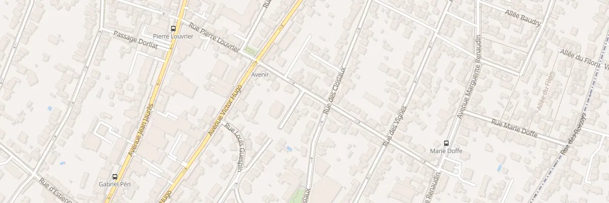 Plan du 22 Rue Pierre Louvrier à Clamart