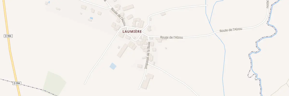 Plan du 5153 Laumiere à Roussennac