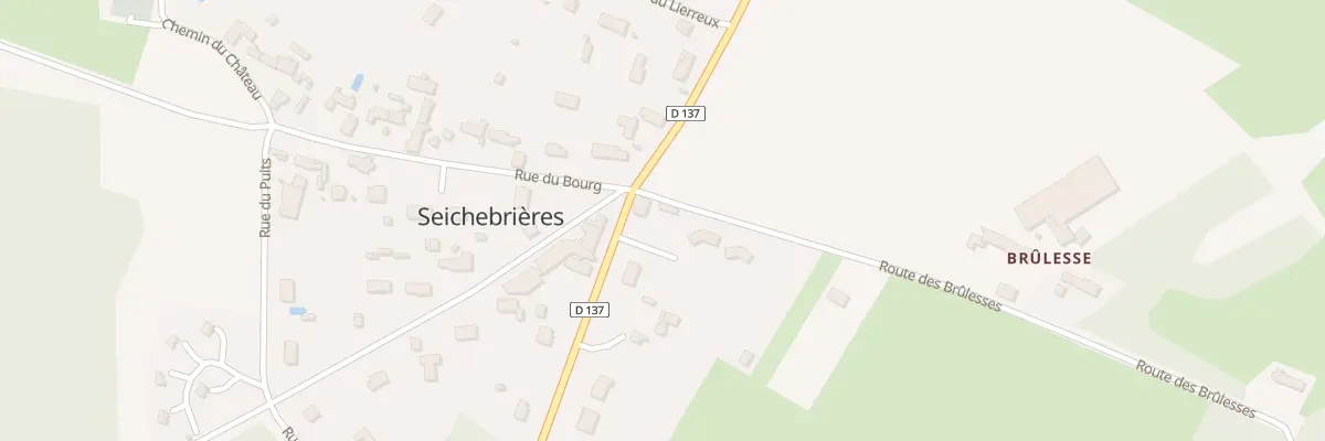 Plan de Rte de Brulesse à Seichebrières