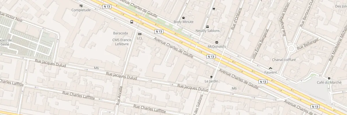 Plan du 109 Av Charles de Gaulle à Neuilly-sur-Seine
