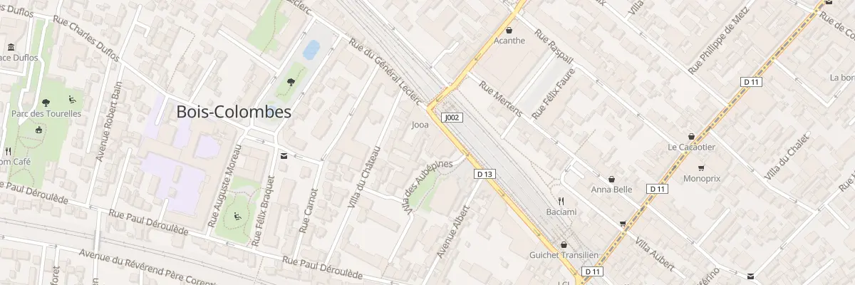 Plan du 39 Rue du Général Leclerc à Bois-Colombes