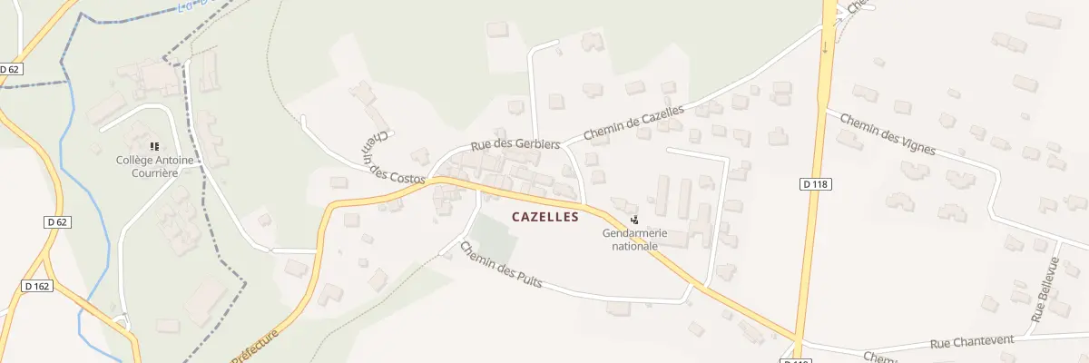 Plan du 264 Cazelles à Cuxac-Cabardès