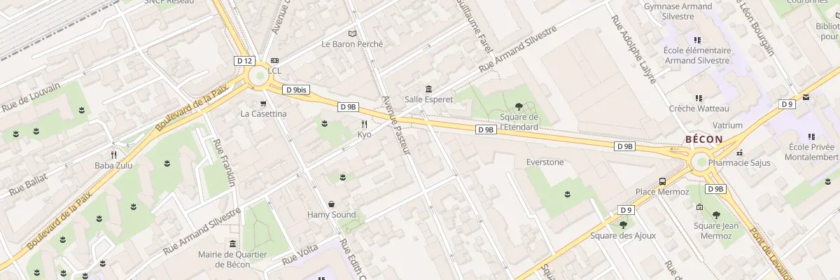 Plan du 24 Av Pasteur à Courbevoie