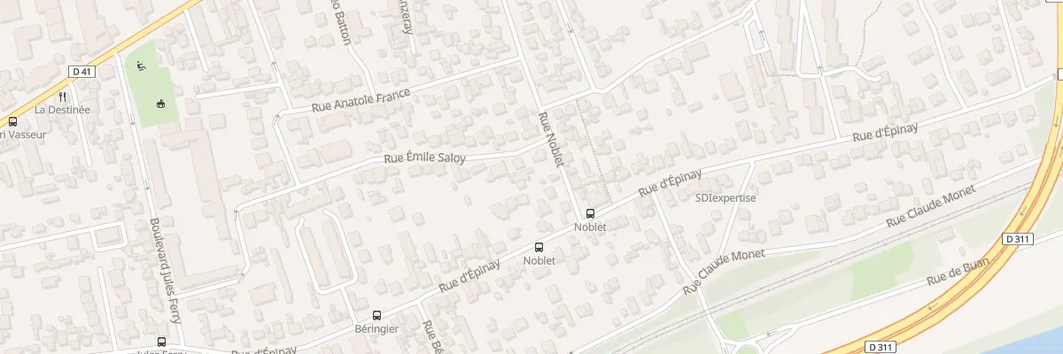 Plan du 5 Rue Noblet à Argenteuil