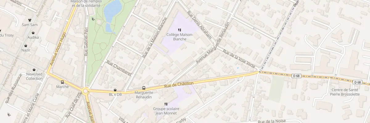 Plan du 7 Av Marguerite Renaudin à Clamart
