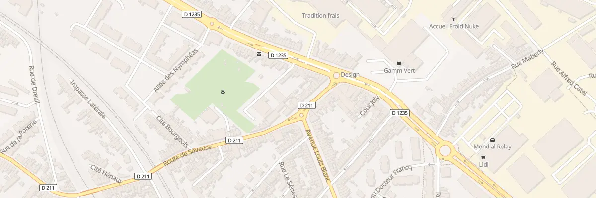 Plan du 22 Rue de Saveuse à Amiens