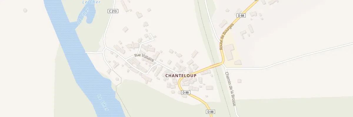 Plan du 8 Rue Voltaire à Lunery