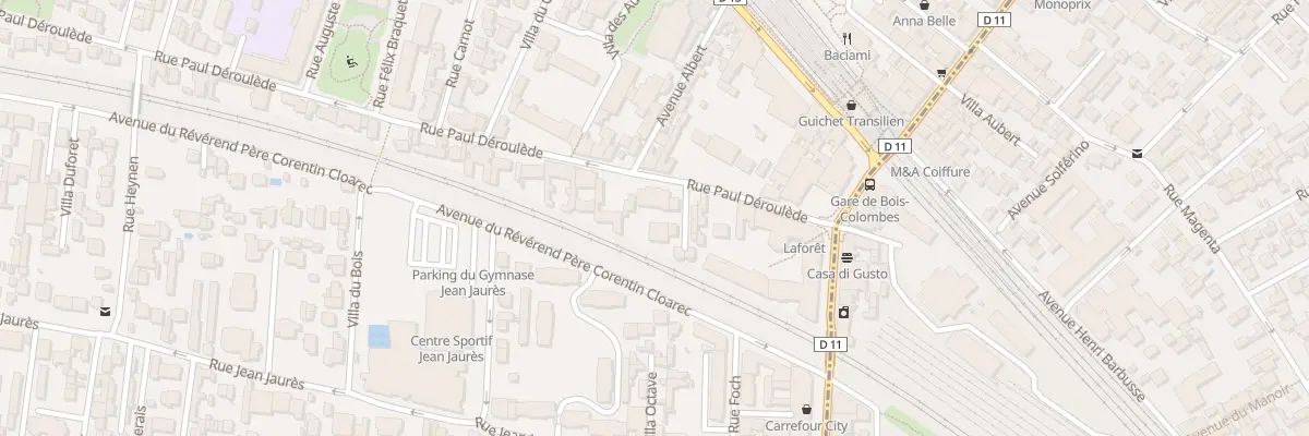Plan du 21 Rue Paul Déroulède à Bois-Colombes