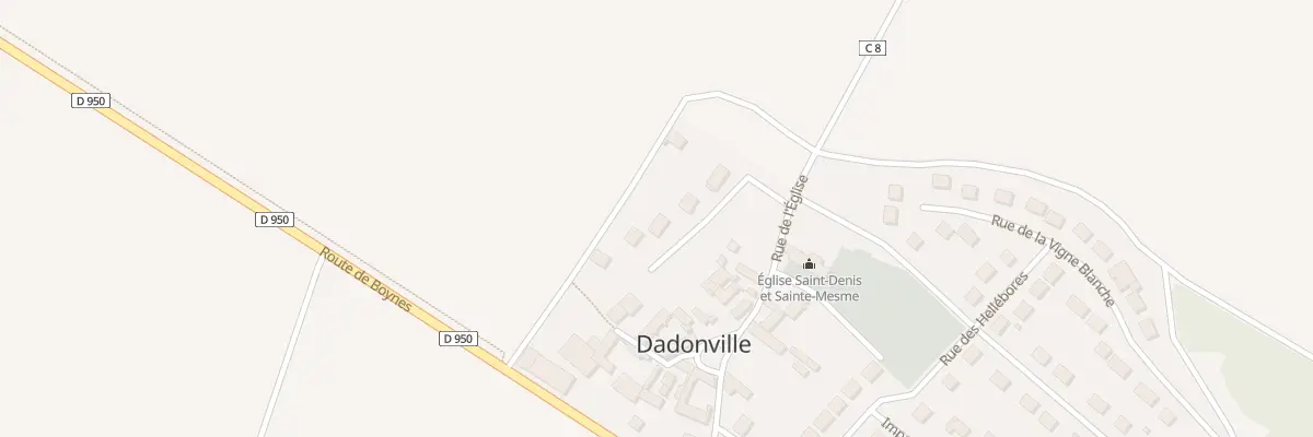Plan du 23 Rue de l’Eglise à Dadonville