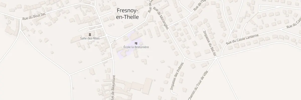 Plan de Fresnoy en Thelle à Fresnoy-en-Thelle