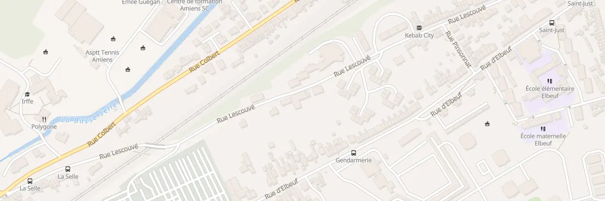 Plan du 183 Rue Lescouvé à Amiens