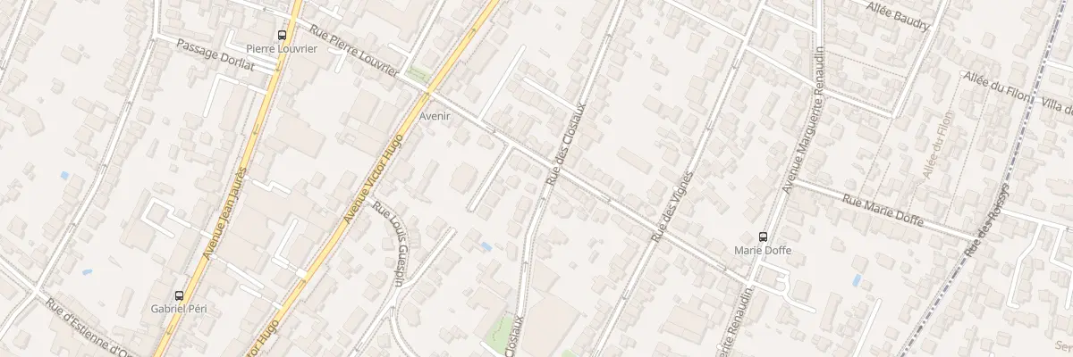 Plan du 28 Rue Pierre Louvrier à Clamart