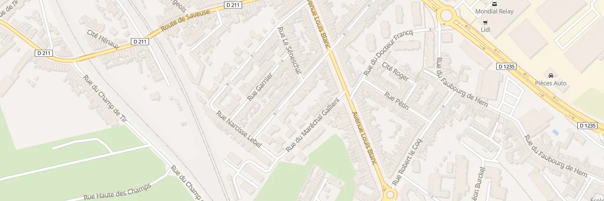 Plan du 23 Rue Pierre Derobertmazure à Amiens