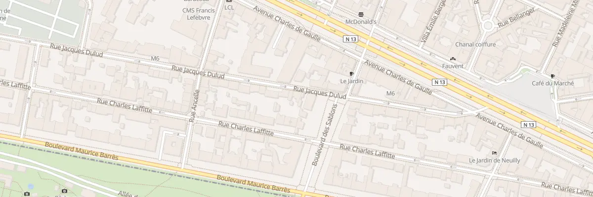 Plan du 27 Rue Jacques Dulud à Neuilly-sur-Seine