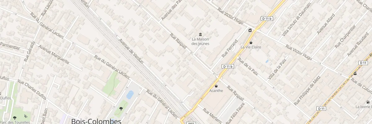 Plan du 39 Rue Raspail à Bois-Colombes