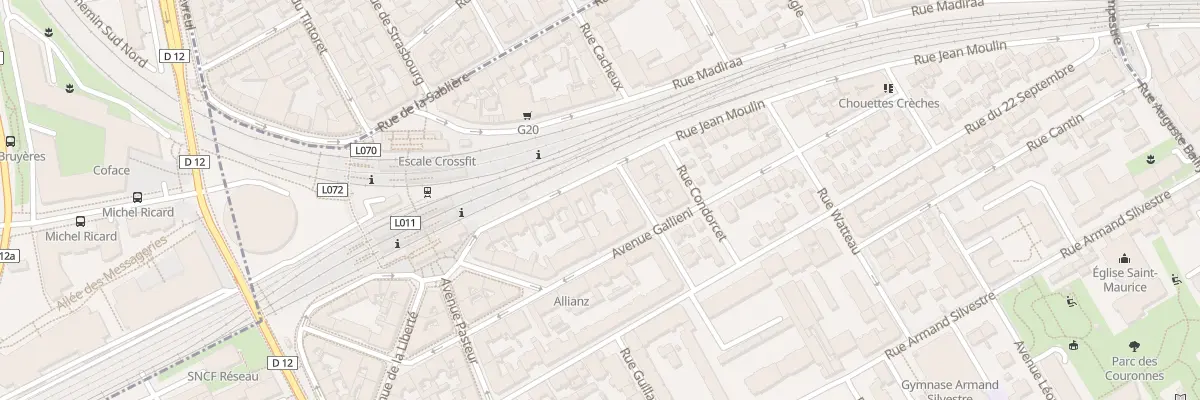 Plan du 8 Rue Jean Moulin à Courbevoie