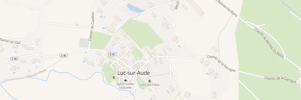 Plan du 13 Le Village à Luc-sur-Aude