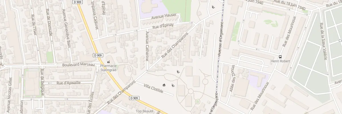Plan du 176 Rue des Champarons à Colombes