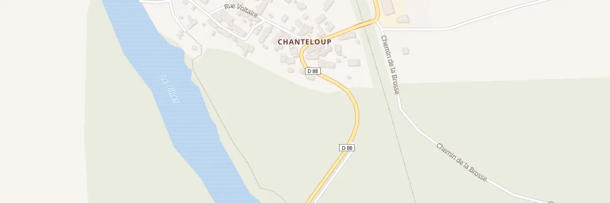 Plan du 1 Rue Jean Moulin à Lunery