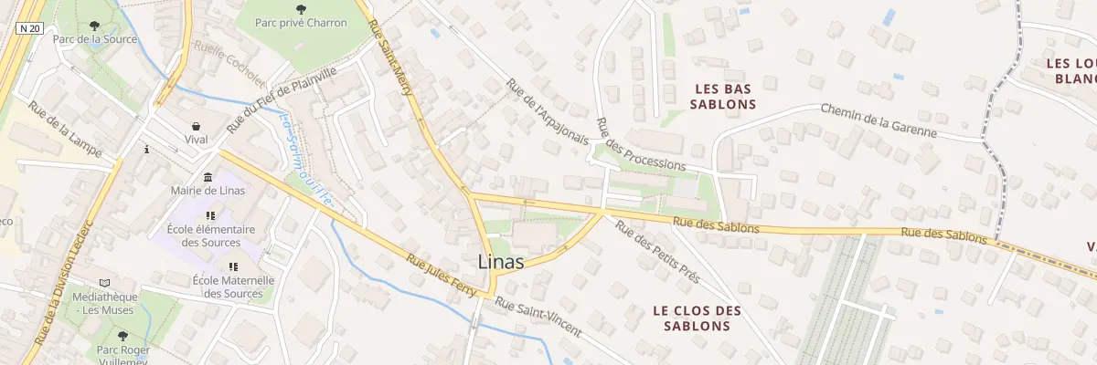Plan du 5 Rue des Sablons à Linas