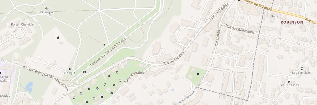 Plan du 91 Rue de Malabry au Plessis-Robinson