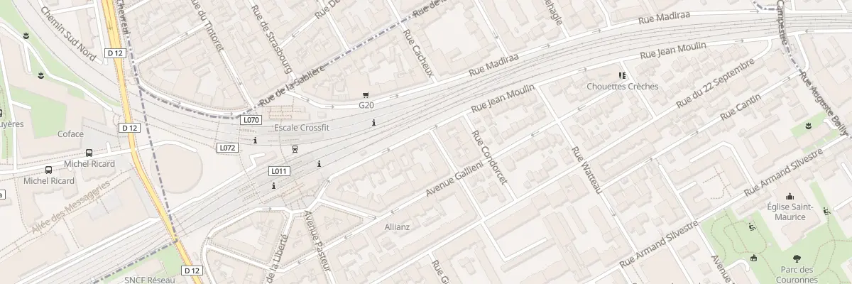 Plan du 9 Rue Jean Moulin à Courbevoie