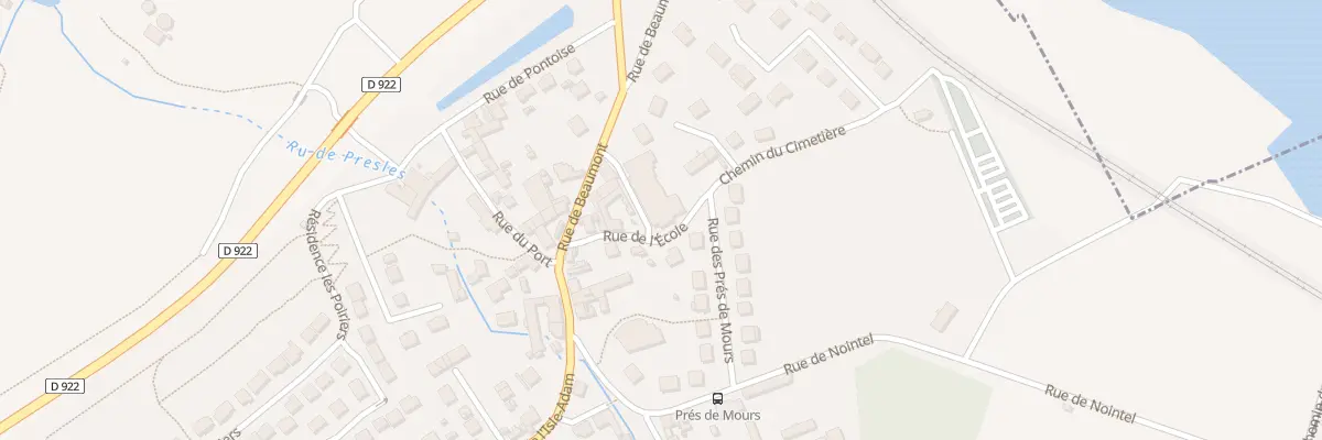 Plan du 1 Rue de l’Ancienne Eglise à Mours