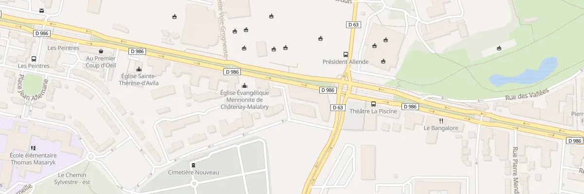 Plan du 233 Av de la Division Leclerc à Châtenay-Malabry