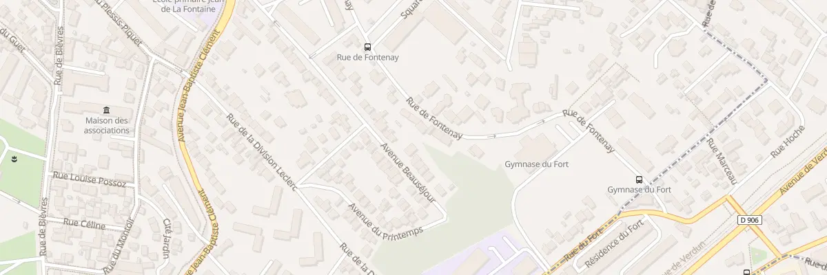 Plan du 48 Rue de Fontenay à Clamart