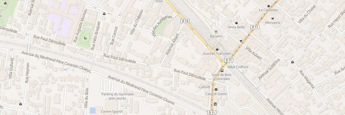 Plan du 18 Rue Paul Déroulède à Bois-Colombes