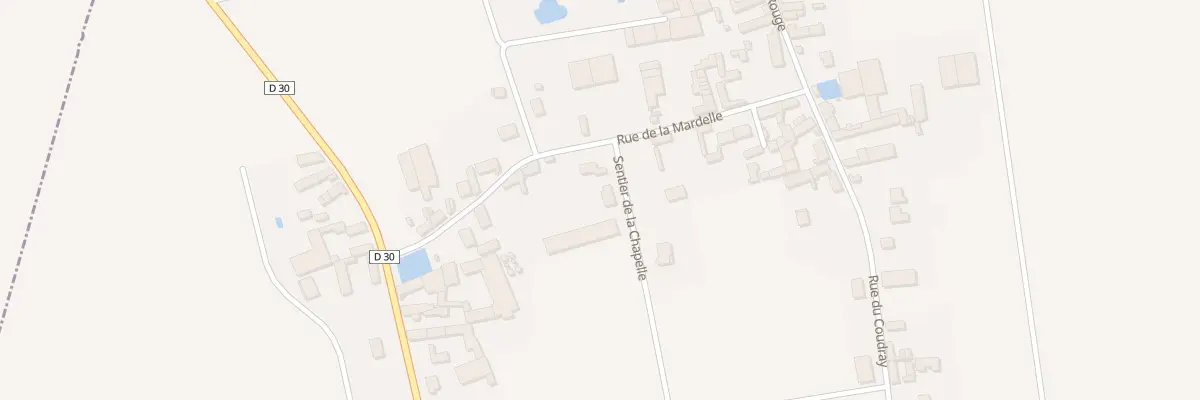 Plan du 4 Sen de la Chapelle à Bouilly-en-Gâtinais