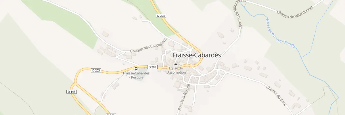 Plan du 5072 Le Village à Fraisse-Cabardès