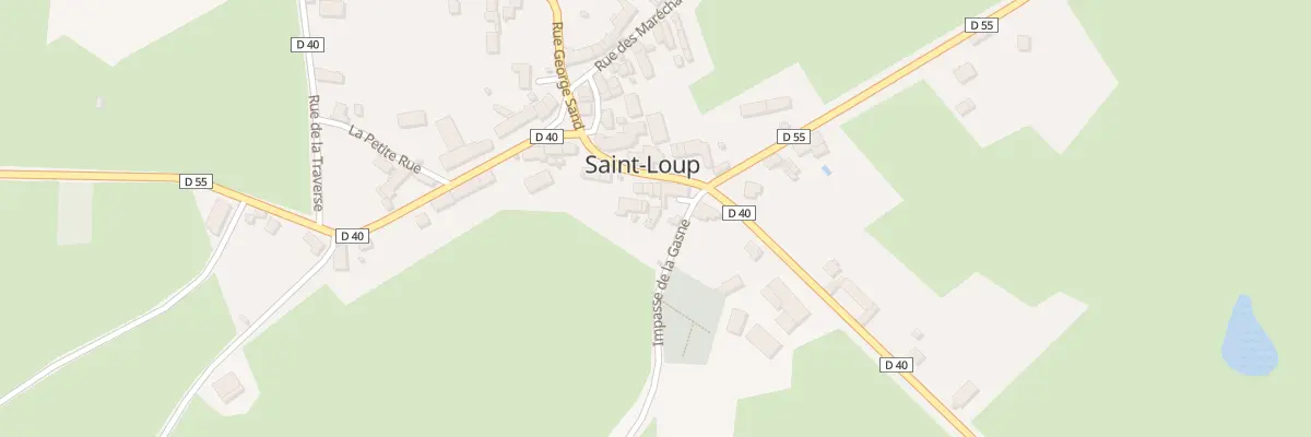 Plan du 1 Pl de l’Église à Saint-Loup