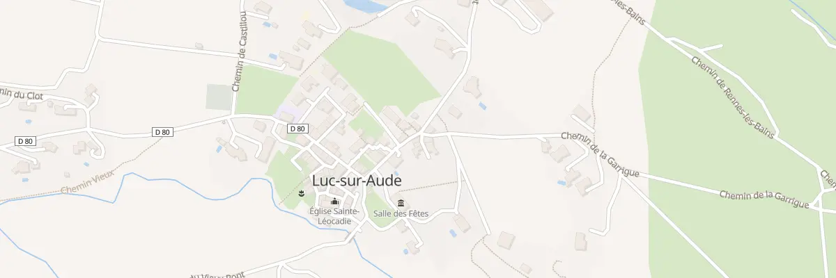 Plan du 18 Le Village à Luc-sur-Aude