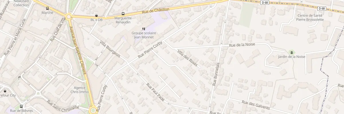 Plan du 4 Rue de la Noise à Clamart