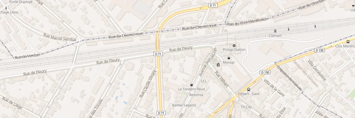 Plan du 11 Rue de Fleury à Clamart