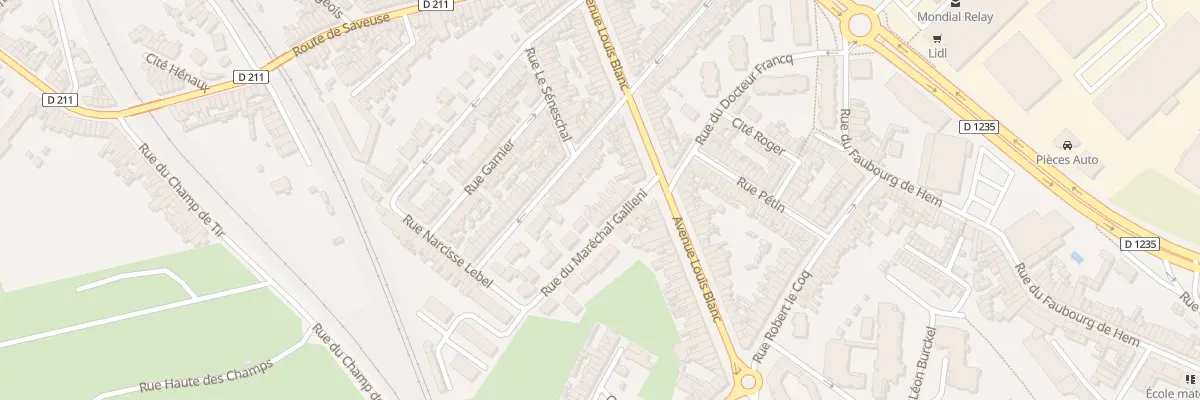Plan du 8B Rue du Maréchal Gallieni à Amiens