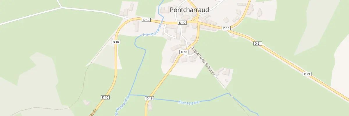Plan du 8 Rte de Magnat à Pontcharraud