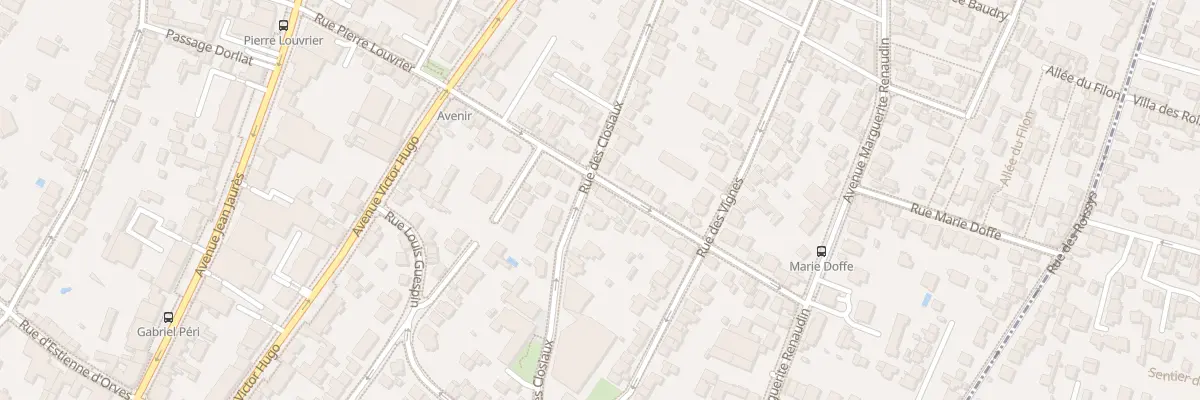 Plan du 34 Rue Pierre Louvrier à Clamart