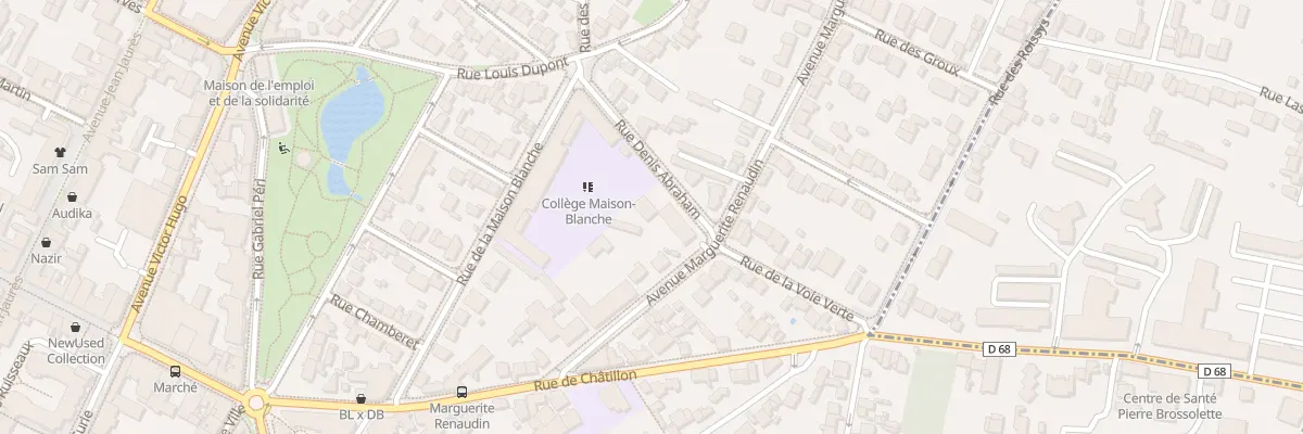 Plan du 19 Av Marguerite Renaudin à Clamart
