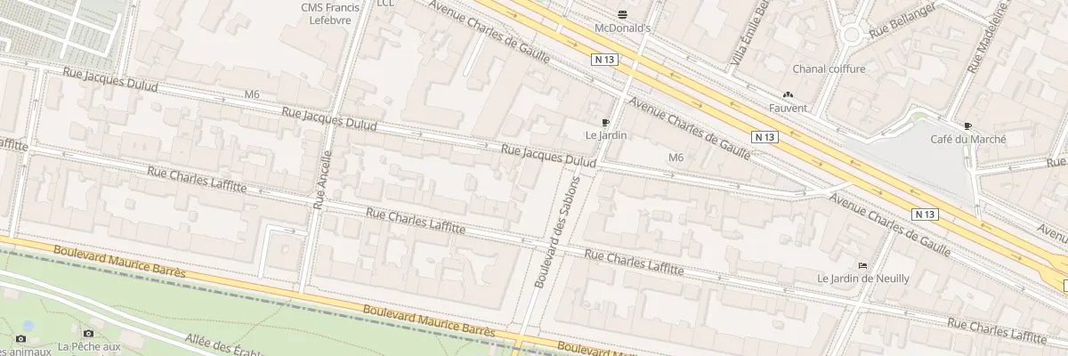 Plan du 25 Rue Jacques Dulud à Neuilly-sur-Seine