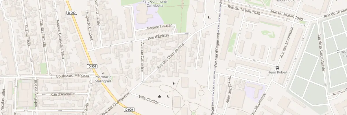 Plan du 184 Rue des Champarons à Colombes