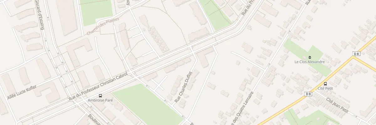 Plan de la Rue des Quatre Lemaire à Amiens