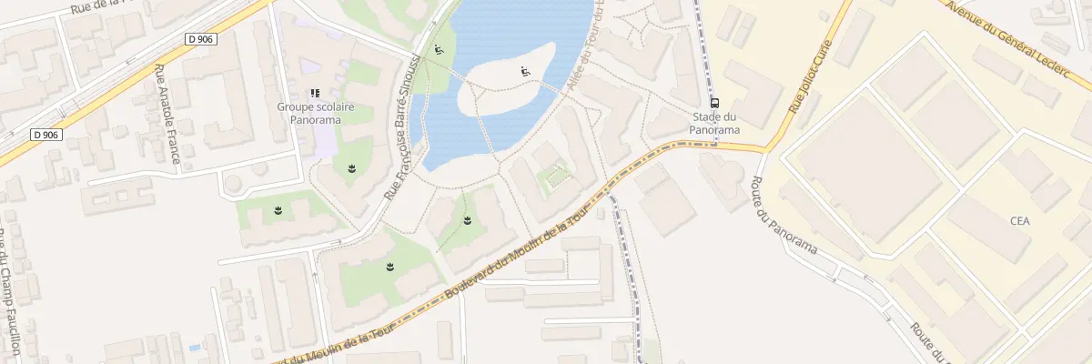 Plan du 1 All Paulette Nardal à Clamart