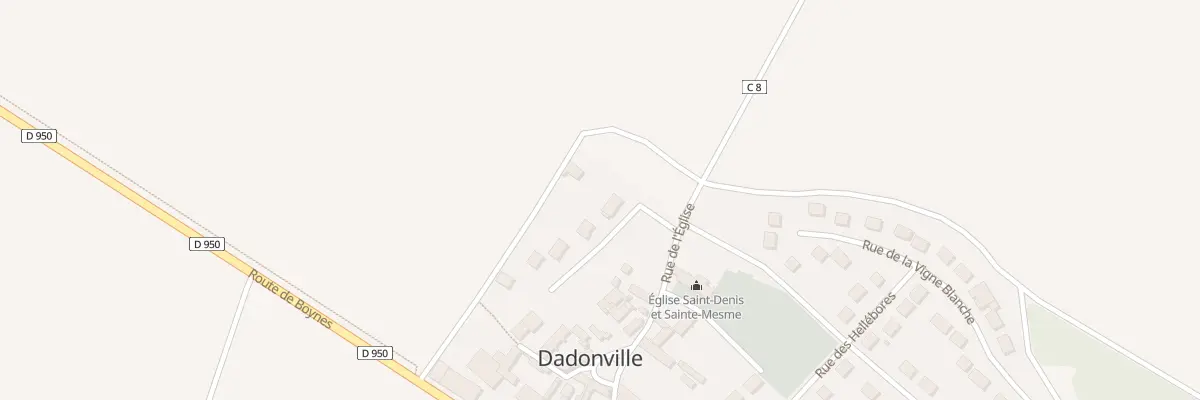 Plan du 17 Rue de l’Eglise à Dadonville