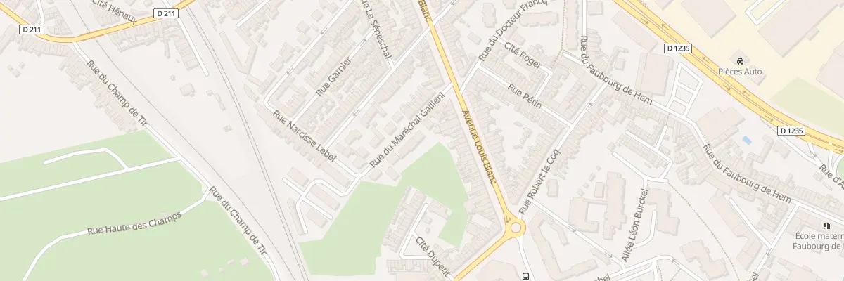 Plan du 9 Rue du Maréchal Gallieni à Amiens