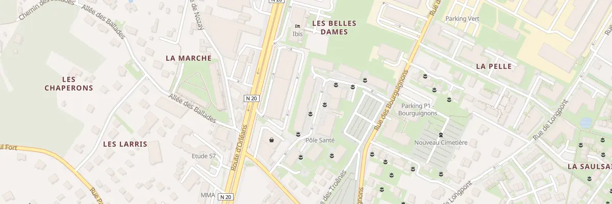 Plan du 4 All de la Halle à Montlhéry